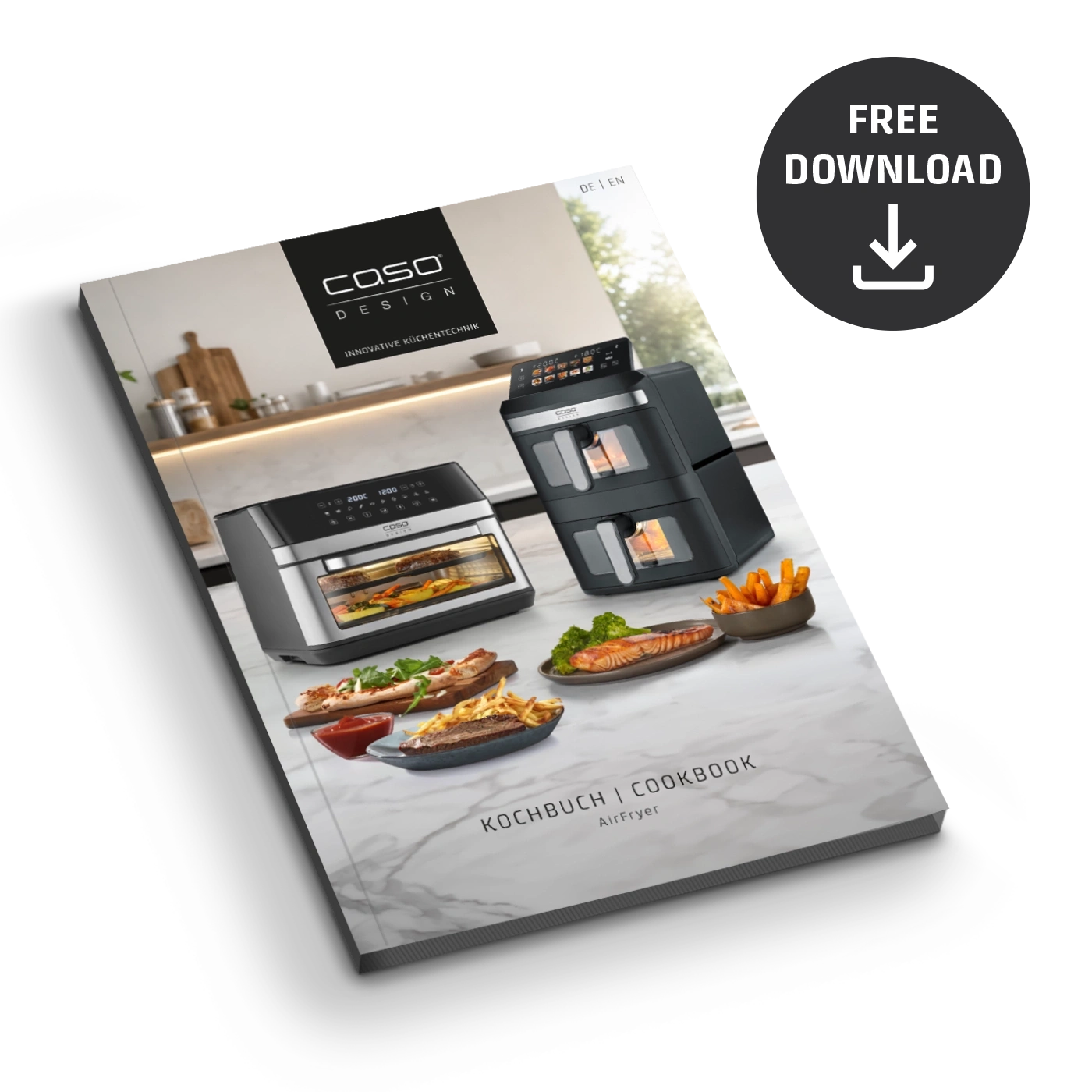 Cookbook featuring Airfryer dishes, KOCHBUCH | COOKBOOK AirFryer