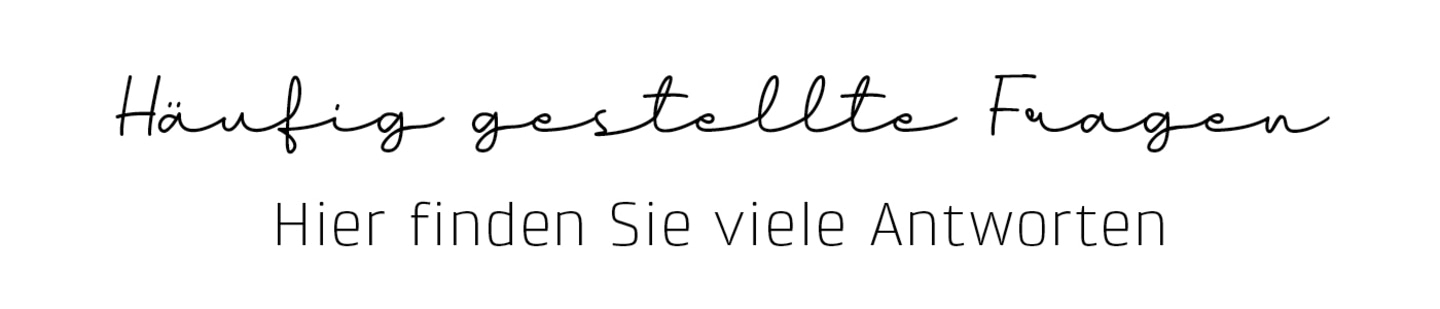 Häufig gestellte Fragen. Hier finden Sie viele Antworten.