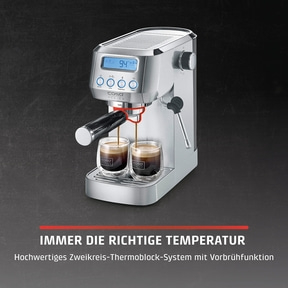 EspressoGourmet Crema Café Siebträgermaschine