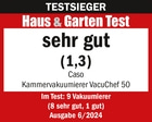 Test Haus & Garten: very good (1.3) for Caso VacuChef 50, issue 6/2024