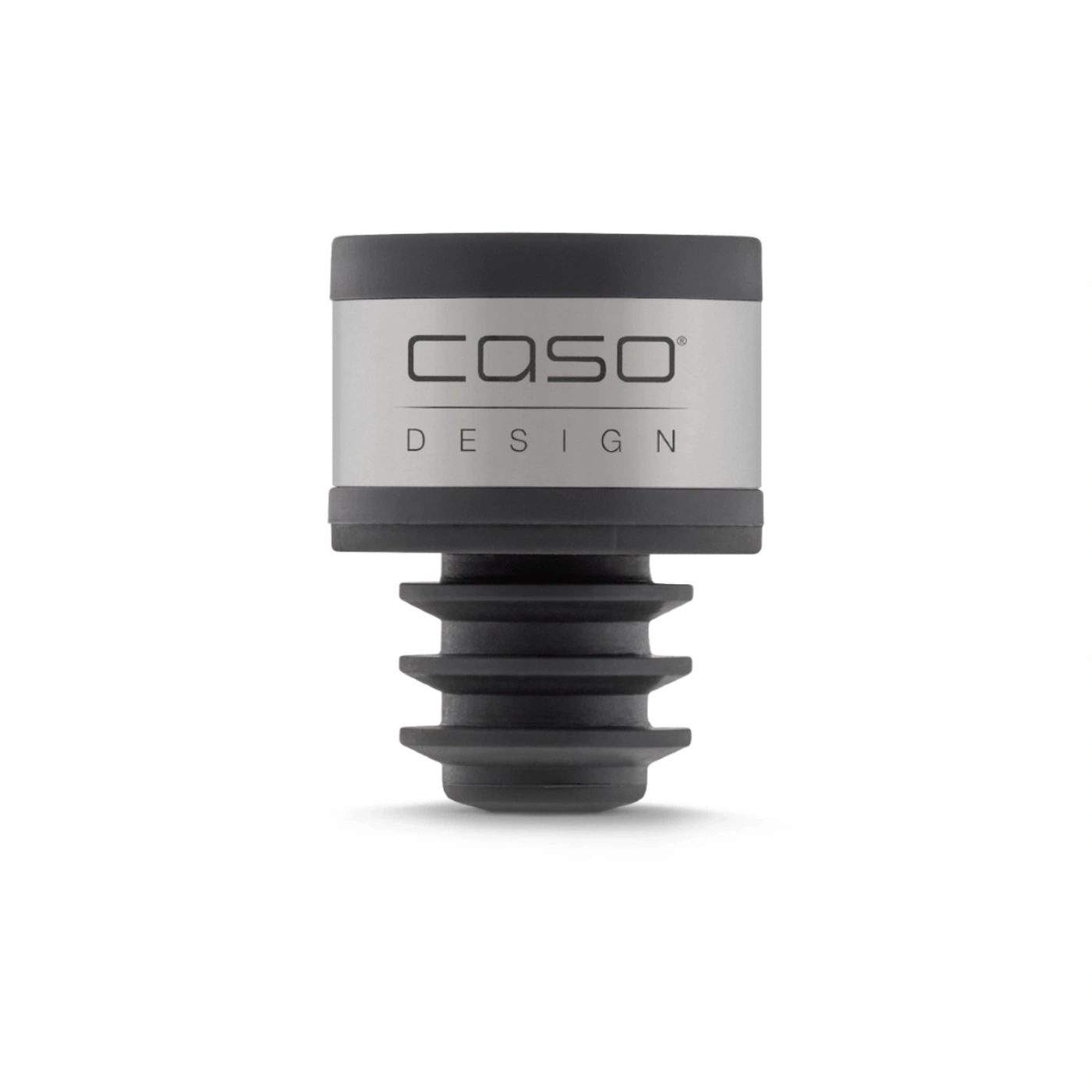 CASO Design Weinflaschenverschluss, schwarz, silber, Design, Flasche, Verschluss