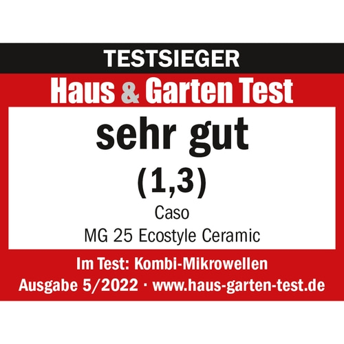 MG 25 Ecostyle Ceramic Mikrowelle + Grill, Testsieger