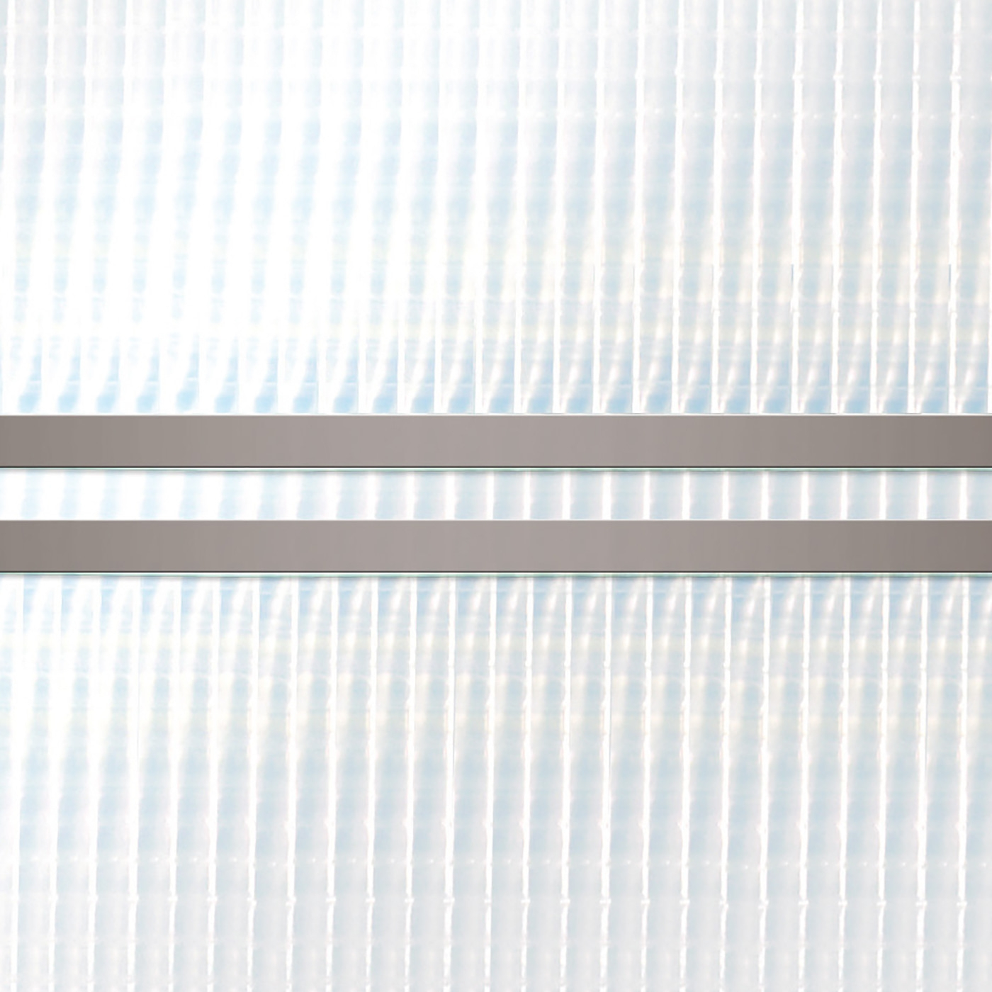 Helle, vertikale Linien mit zwei horizontalen grauen Balken.