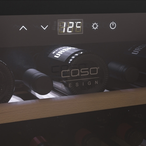 WineSafe 18 EB Black Design wine cooler, for up to 18 bottles, 1 temperature zones