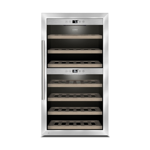 WineComfort 660 Smart Design Weinkühlschrank, für bis zu 66 Flaschen, 2 Temperaturzonen