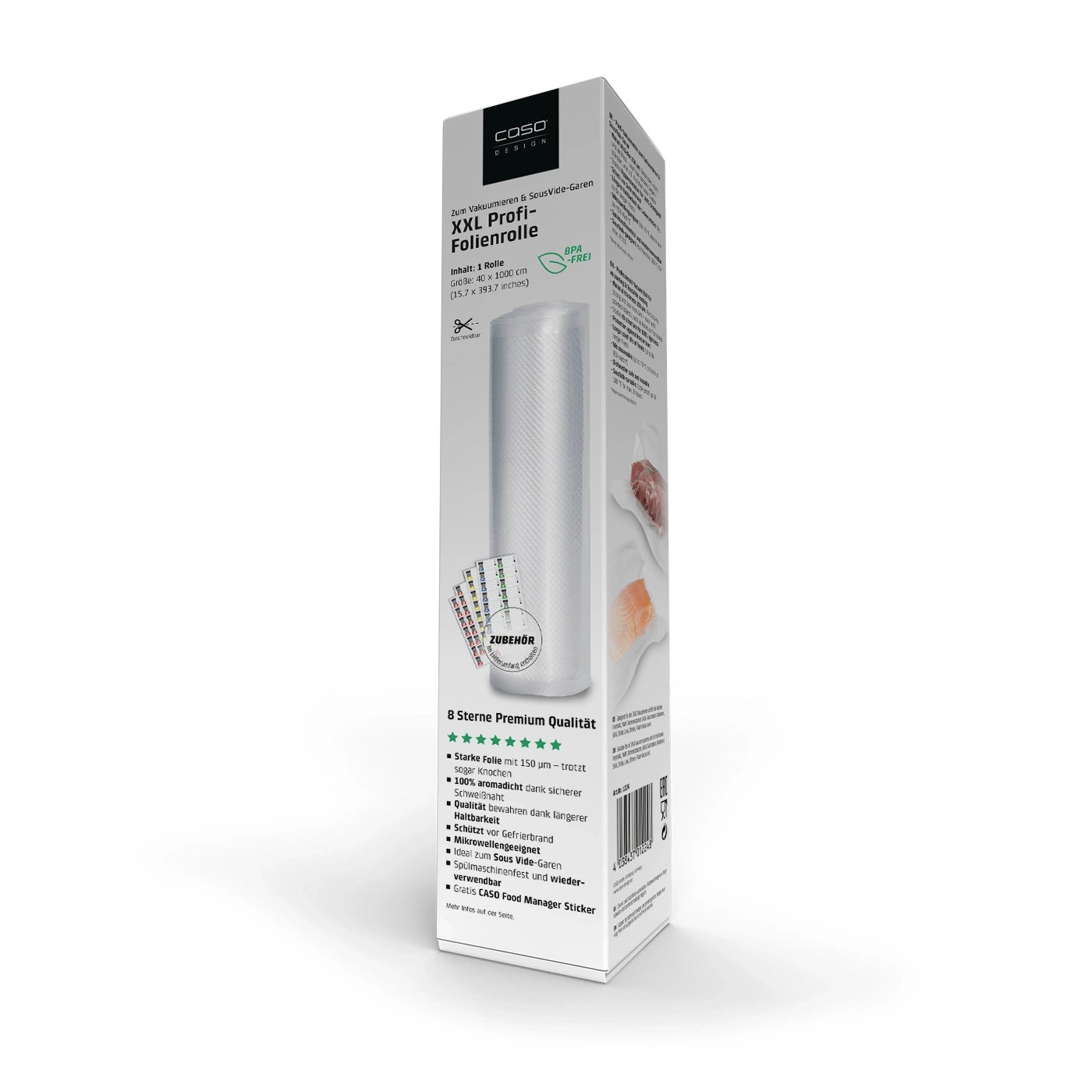 Caso Design XXL Professional Foil Roll, BPA-free, for vacuuming and SousVide cooking