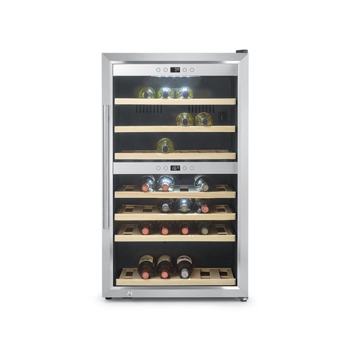 WineComfort 660 Smart Design Weinkühlschrank, für bis zu 66 Flaschen, 2 Temperaturzonen