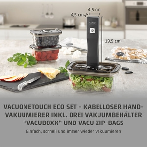 Vacu OneTouch Eco-Set Hand-held vacuum sealer incl. accessories