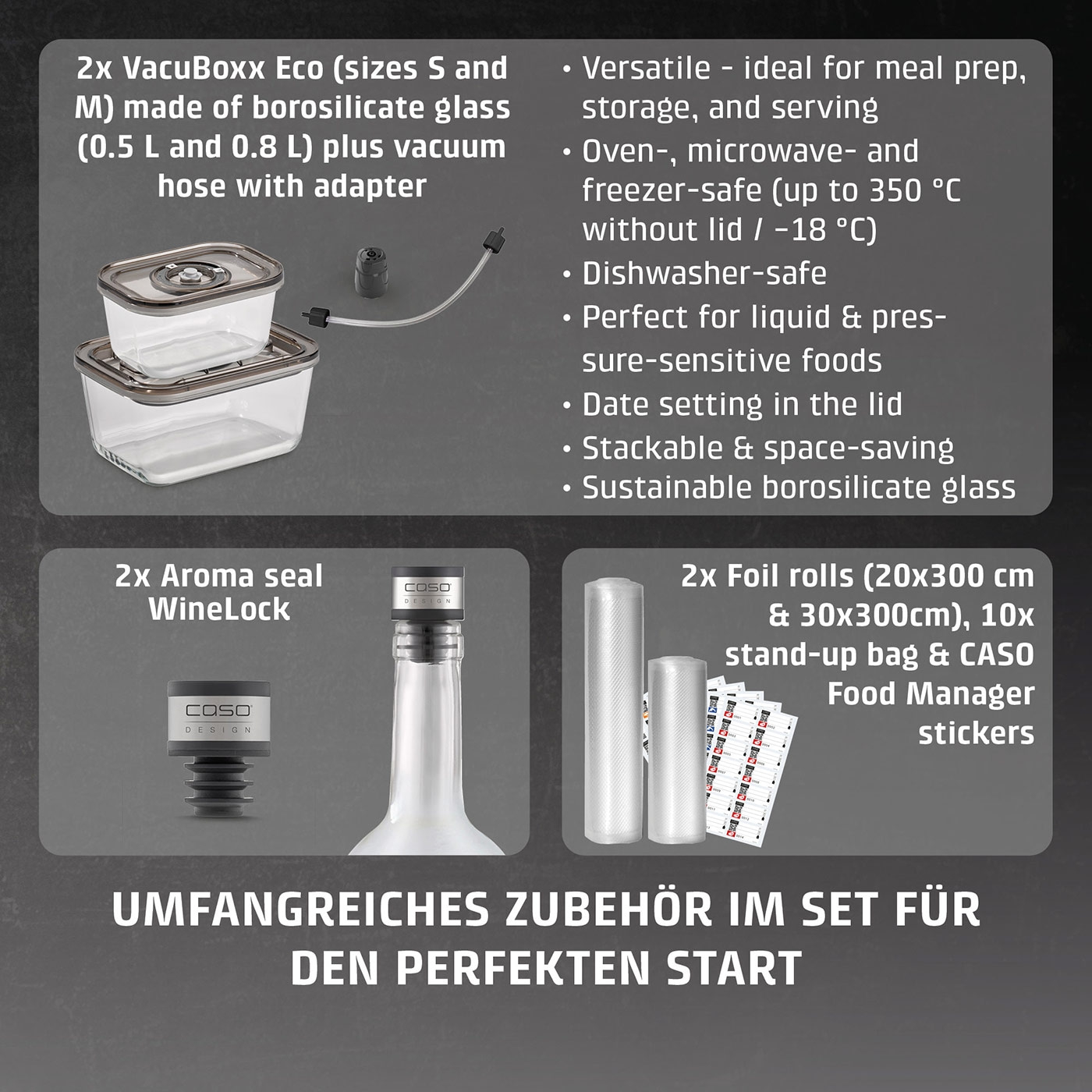 VRH 800 advanced Pro Vacuum sealer incl. wide range of accessories