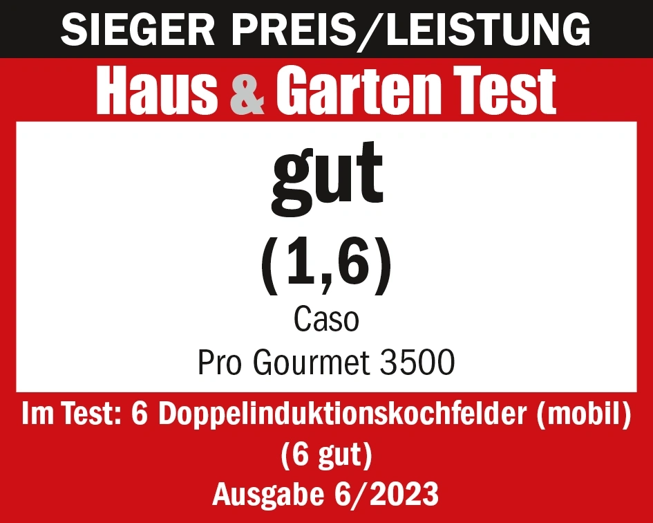 Haus & Garten Test, good (1.6), Caso Pro Gourmet 3500, issue 6/2023