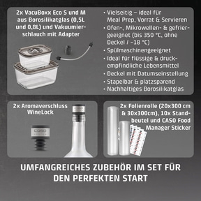 VRH 800 advanced Pro Vakuumiergerät mit extra Zubehör