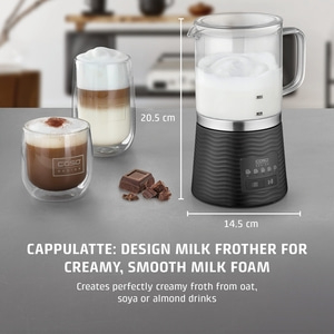 CappuLatte Design milk frother for milk and plant-based drinks