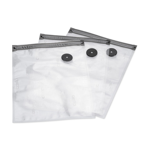 Vacu ZIP-Bags 26x35 cm, 20 Stück, 150 μm zum Vakuumieren + Sous Vide Garen
