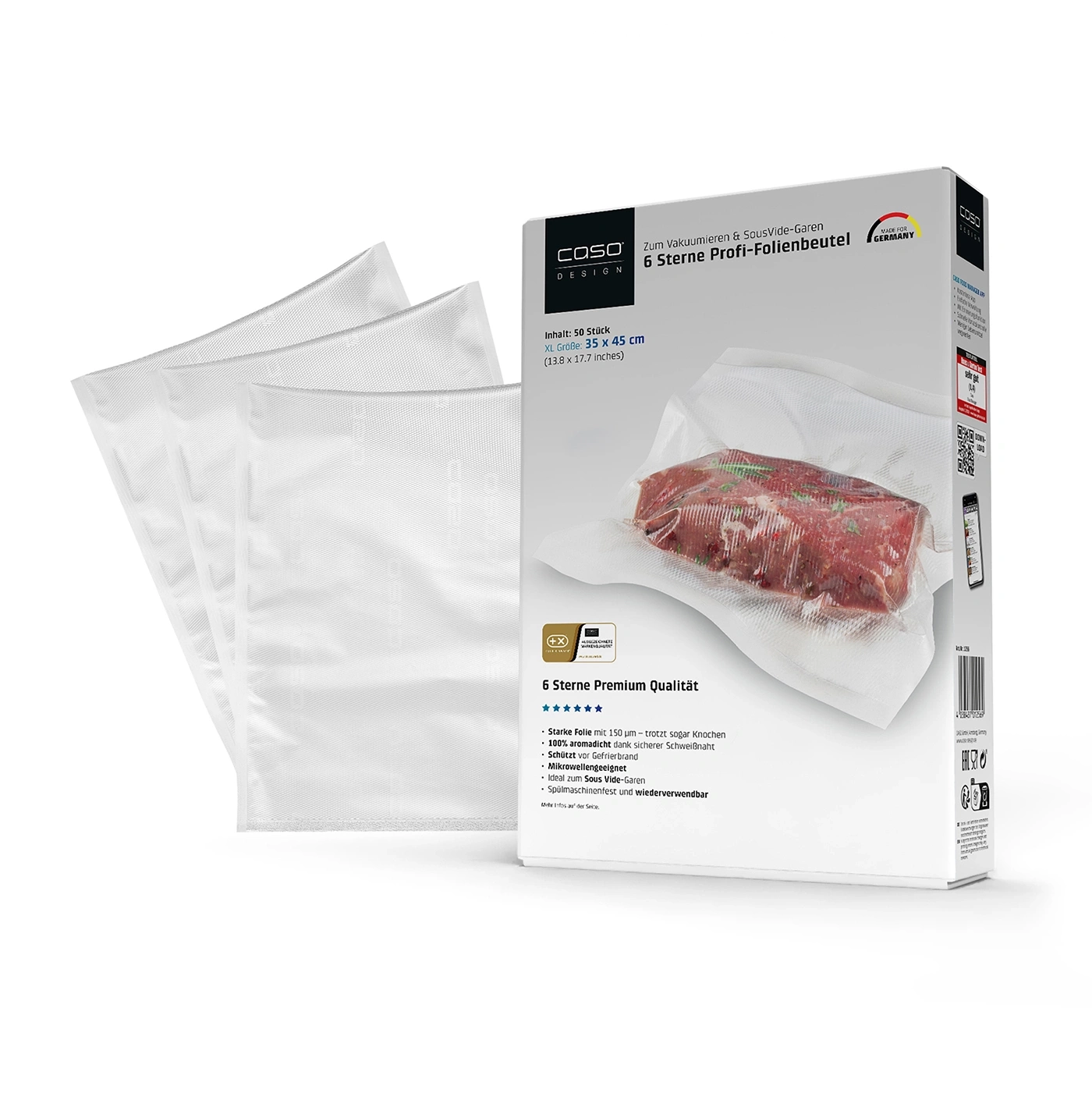 Vacuum Bags 35x45 cm, 50 bags, 6 Stars