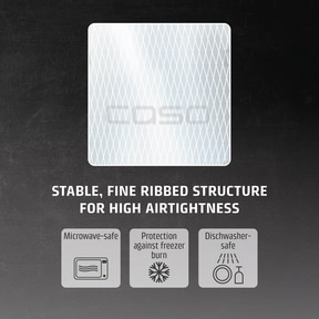Stable and fine ribbed structure for high sealing