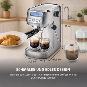 EspressoGourmet Crema Café Siebträgermaschine