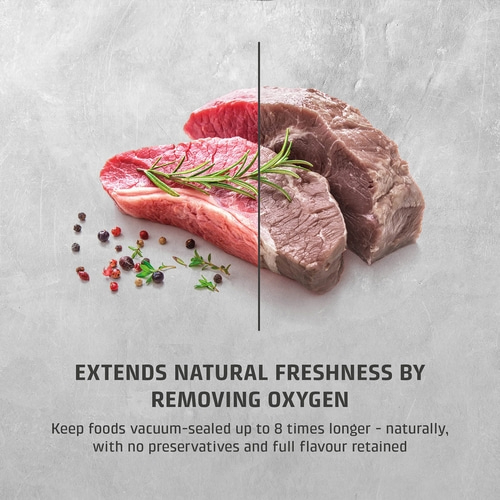 VacuBoxx Eco-Set Stackable glass vacuum container set with SAN lid