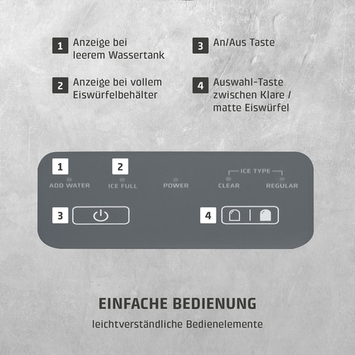 Clear Ice Advanced Eiswürfelbereiter