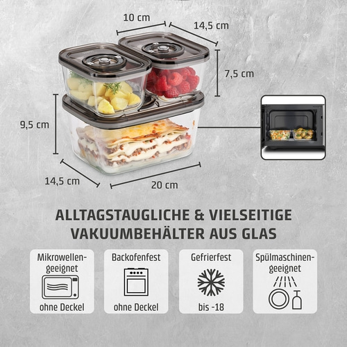 Vacu OneTouch Eco-Set Handvakuumierer inkl. Zubehör
