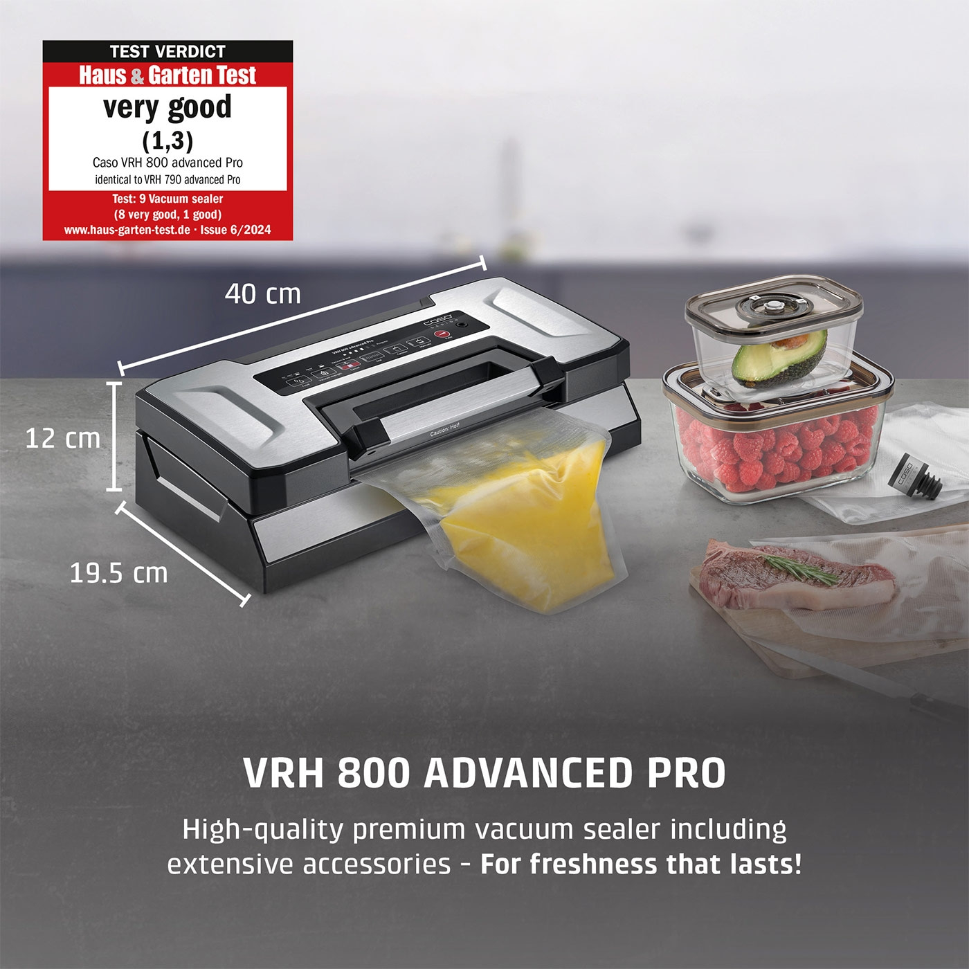 VRH 800 advanced Pro Vacuum sealer incl. wide range of accessories