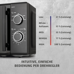 M20 EASY Mikrowelle Solo - 700 Watt, Testsieger