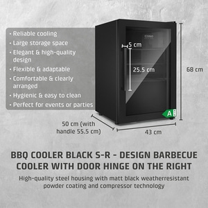 BBQ Cooler Black S-R Beverage cooler small
