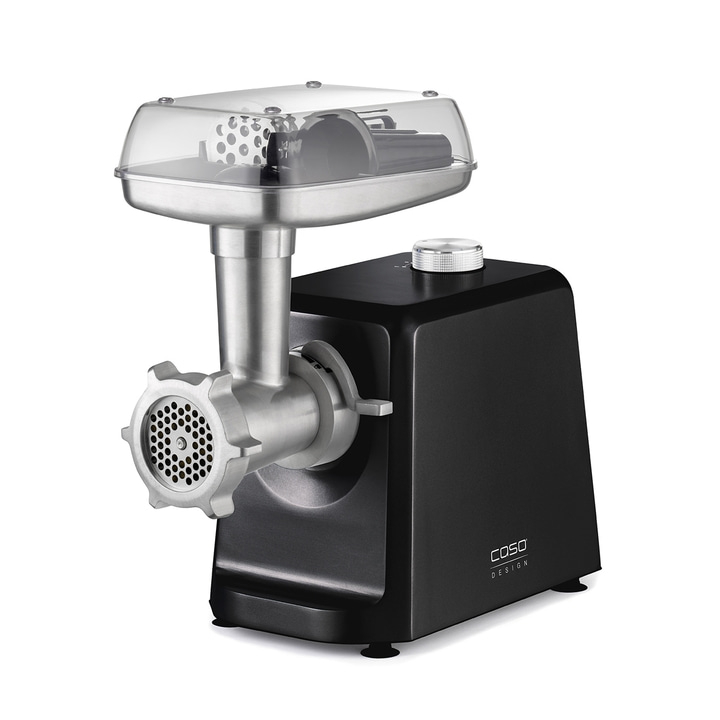 Meat grinder, black, stainless steel, kitchen, appliance, accessory, design, Caso, food preparation