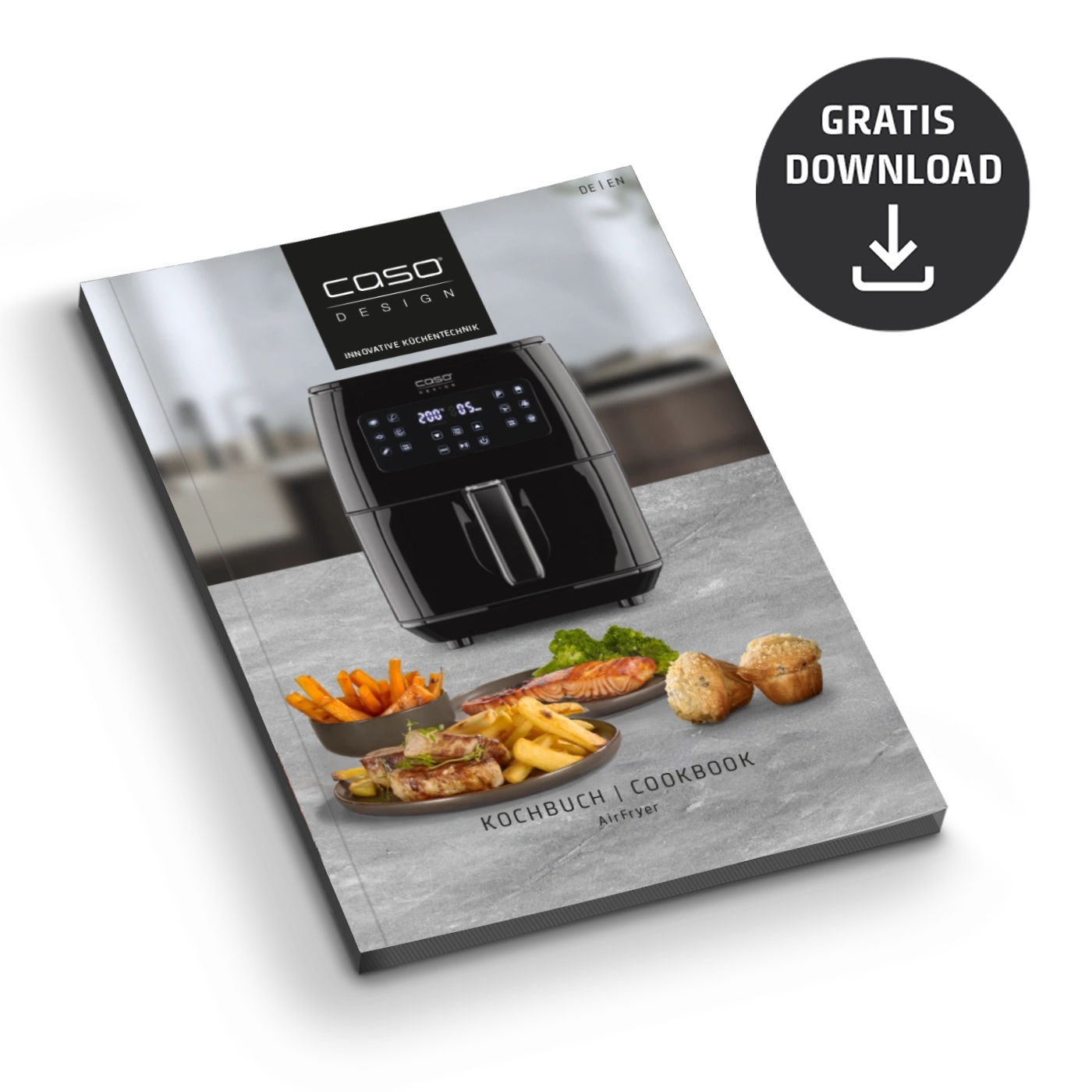Kochbuch für Airfryer mit Gratis Download