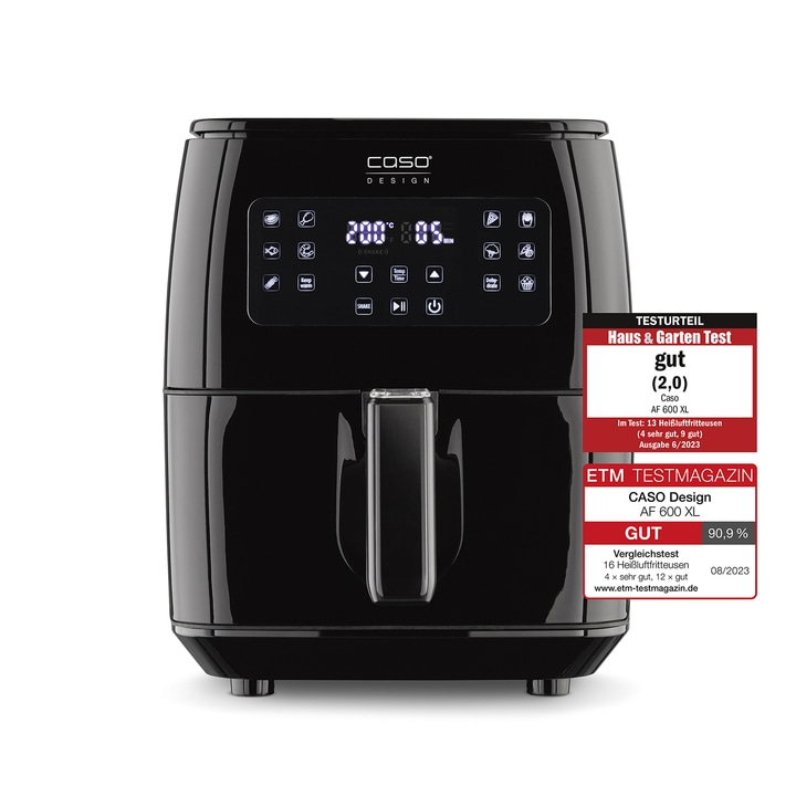 Caso Design AF 600 XL air fryer with 'Good' test result from ETM Testmagazin.