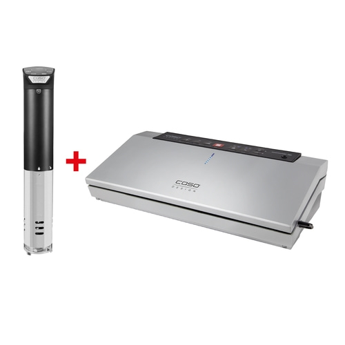 CASO SV 1200 Smart + GourmetVAC 380 Set of Sous Vide stick and vacuum sealer