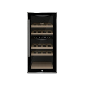 WineComfort 24 black Design wine cooler, for up to 24 bottles, 2 temperature zones