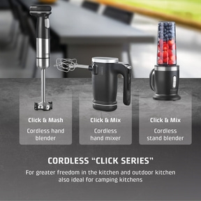 Click & Mash Cordless 4 in 1 hand blender set