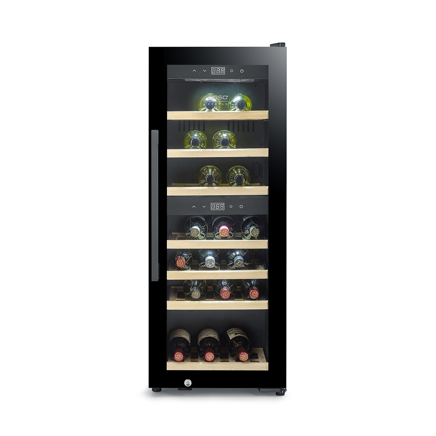 WineExclusive 38 Smart Design wine cooler, for up to 38 bottles, 2 temperature zones
