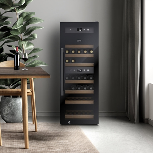 WineExclusive 38 Smart Design wine cooler, for up to 38 bottles, 2 temperature zones