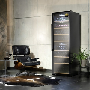 CASO WineExclusive 180 Smart Design wine cooler, for up to 180 bottles, 2 temperature zones