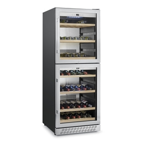 WineChef Pro 126-2D Design wine cooler, for up to 126 bottles, 2 temperature zones