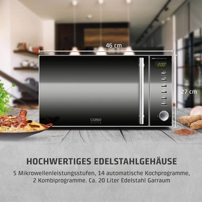 MG 20 Ceramic menu Mikrowelle + Grill