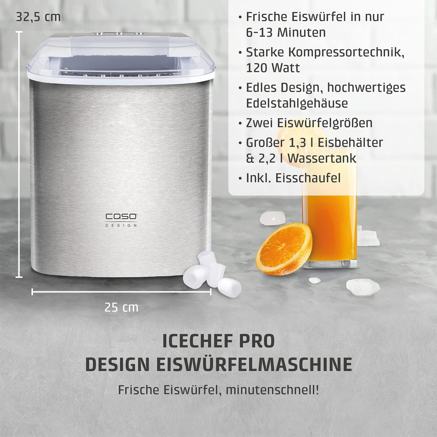 IceChef Pro Eiswürfelbereiter