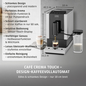 Café Crema Touch Design fully automatic coffee machine