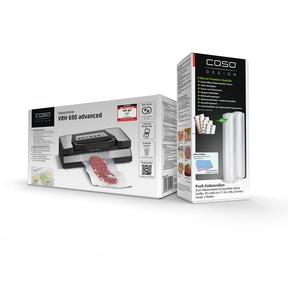 VRH 690 advanced + 2x Profi-Folienrollen 30x600 cm Set aus Vakuumierer und Folienrollen