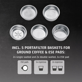 EspressoGourmet Crema Design espresso machine
