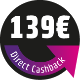 Save 139 € Direct Cashback! The discount will be deducted directly in the shopping cart.