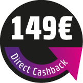 149 € Direct Cashback sichern! Der Rabatt wird direkt im Warenkorb abgezogen.