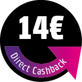 14 € Direct Cashback sichern! Der Rabatt wird direkt im Warenkorb abgezogen.