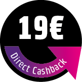 Save 19 € Direct Cashback! The discount will be deducted directly in the shopping cart.