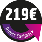 219 € Direct Cashback sichern! Der Rabatt wird direkt im Warenkorb abgezogen.