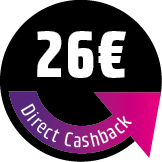 Save 26 € Direct Cashback! The discount will be deducted directly in the shopping cart.