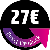 27 € Direct Cashback sichern! Der Rabatt wird direkt im Warenkorb abgezogen.