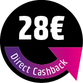 28 € Direct Cashback sichern! Der Rabatt wird direkt im Warenkorb abgezogen.