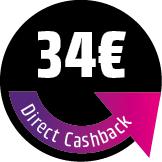 Save 34 € Direct Cashback! The discount will be deducted directly in the shopping cart.